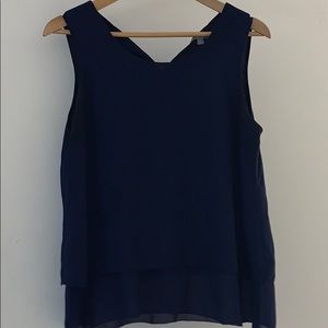 Blue Uniqlo blouse